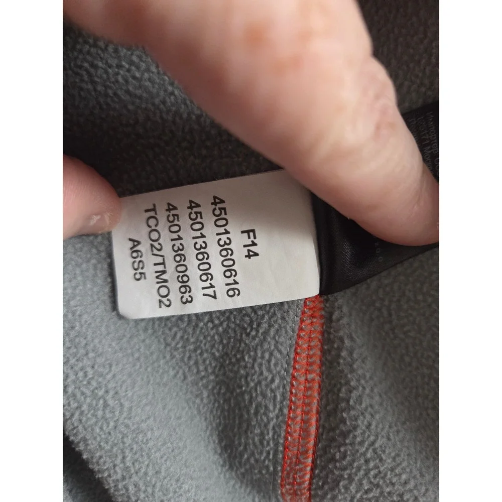 The North Face Mountain Athletics Mens Large Grey Full Zip Hoodie A6S5 F14